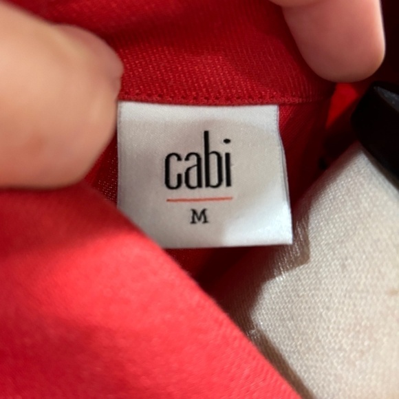 CABi Valentine Red Linen Blend Jacket, Style 5472, Size Medium - Picture 6 of 11